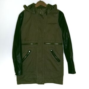 John + Jenn | Utility Zipper Vegan Leather Jacket